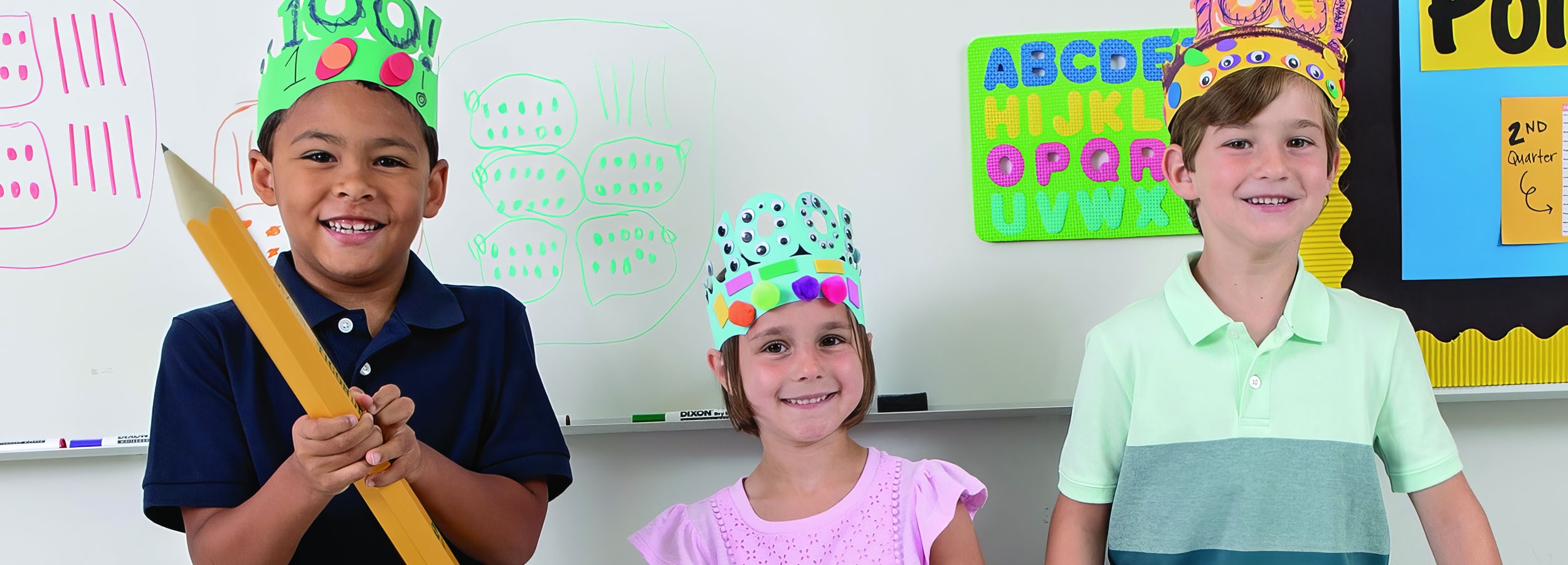 Kids celebrating 100 days of school!